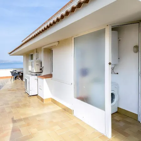 Lägenhet Llanca 11 Atic - Atico En Primera Linea De Mar, Gran Terraza Y Piscina Comunitaria - Es-228-60 El Port De La Selva